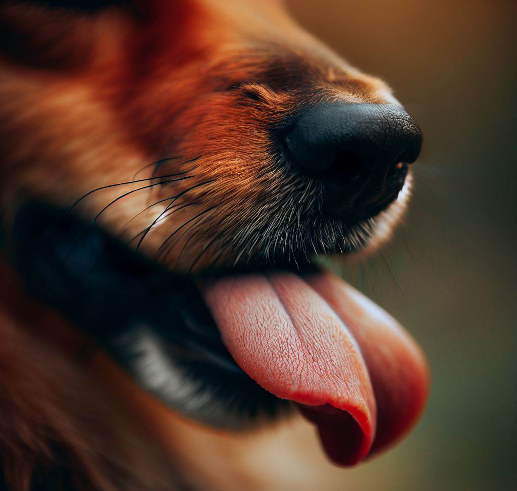 dog tongue