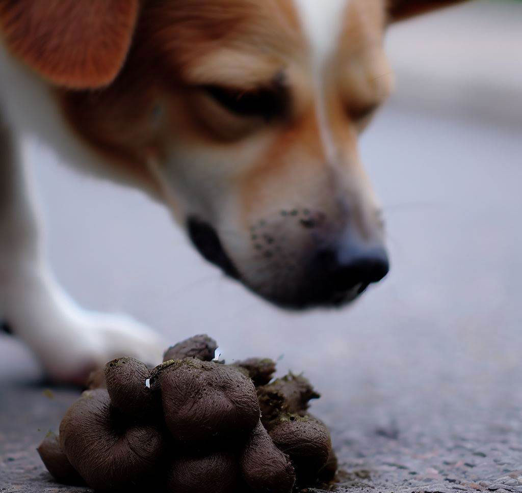 Dog and feces