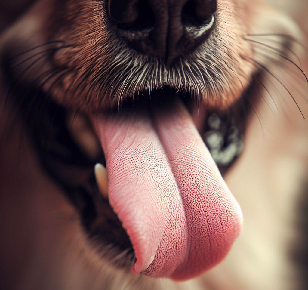 dog tongue