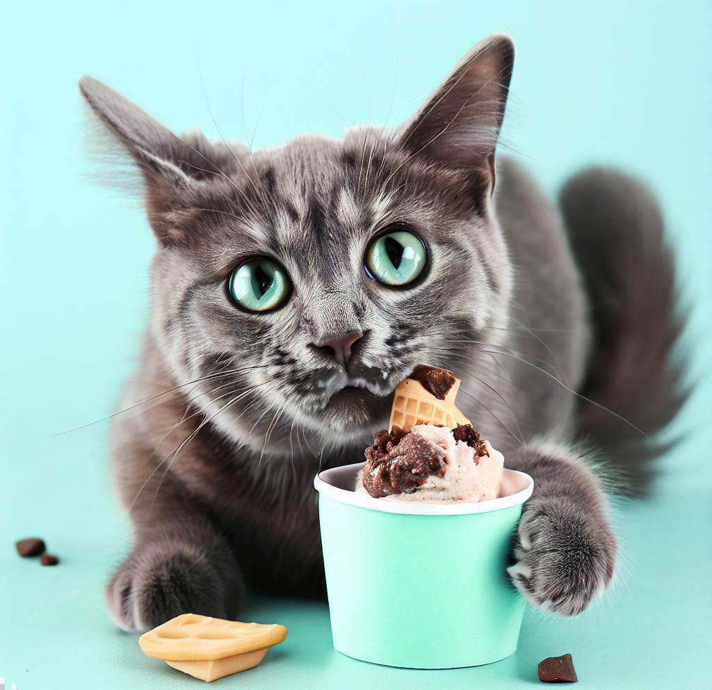 Can Cats Eat Mint Chocolate Chip Ice Cream