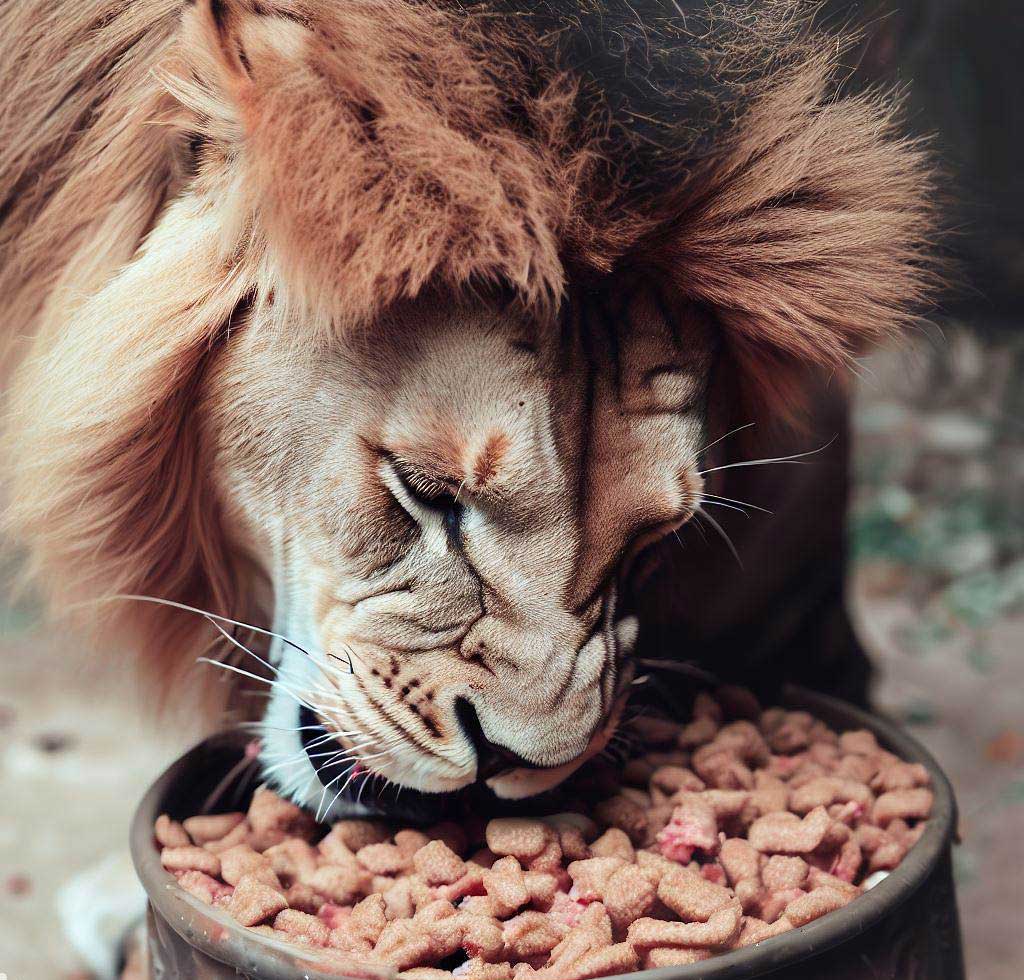 Can Lions Eat Cat Food