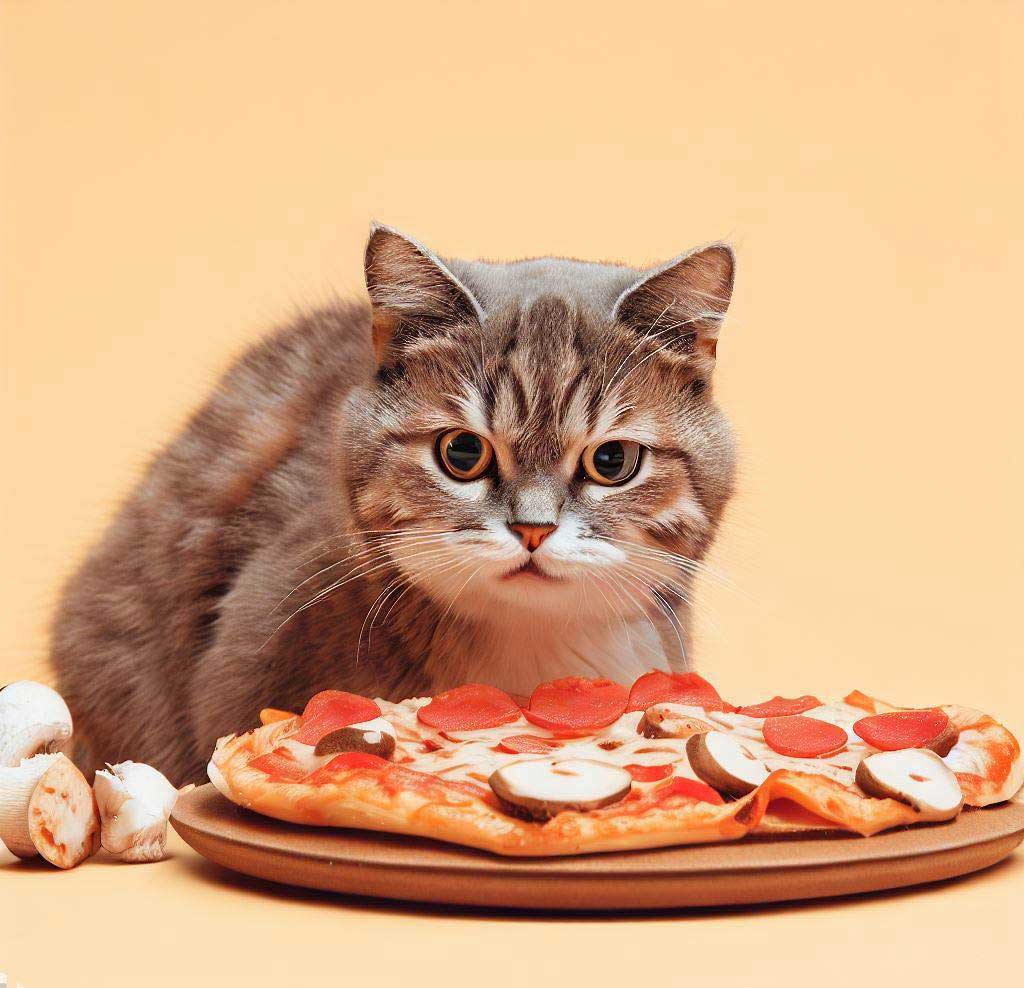 Can Cats Eat Pizza Mushrooms