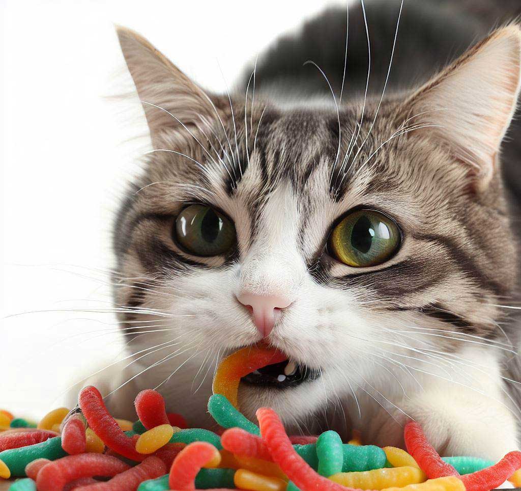 Can Cats Eat Gummy Worms