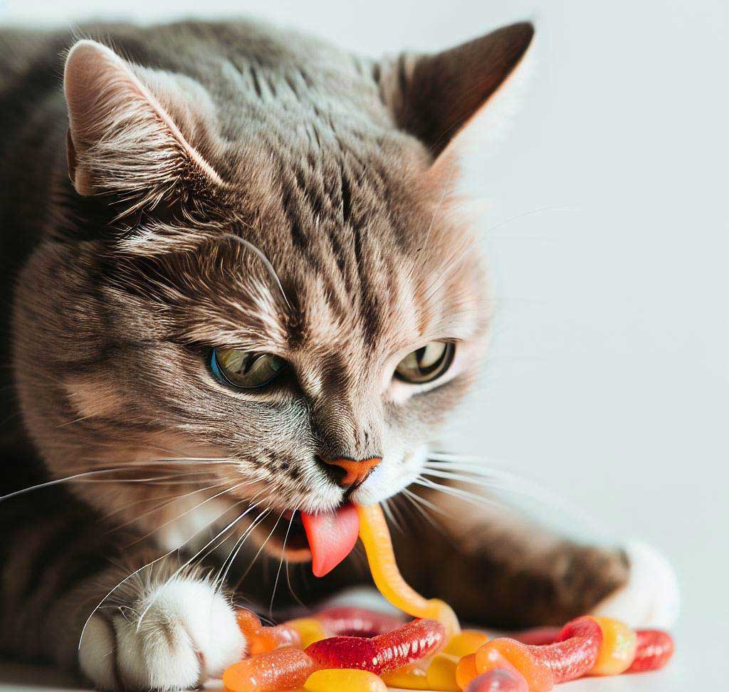 Can Cats Eat Gummy Worms