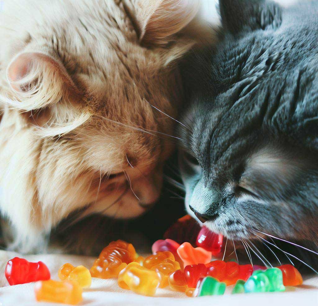 Cats Eat Gummy Bears