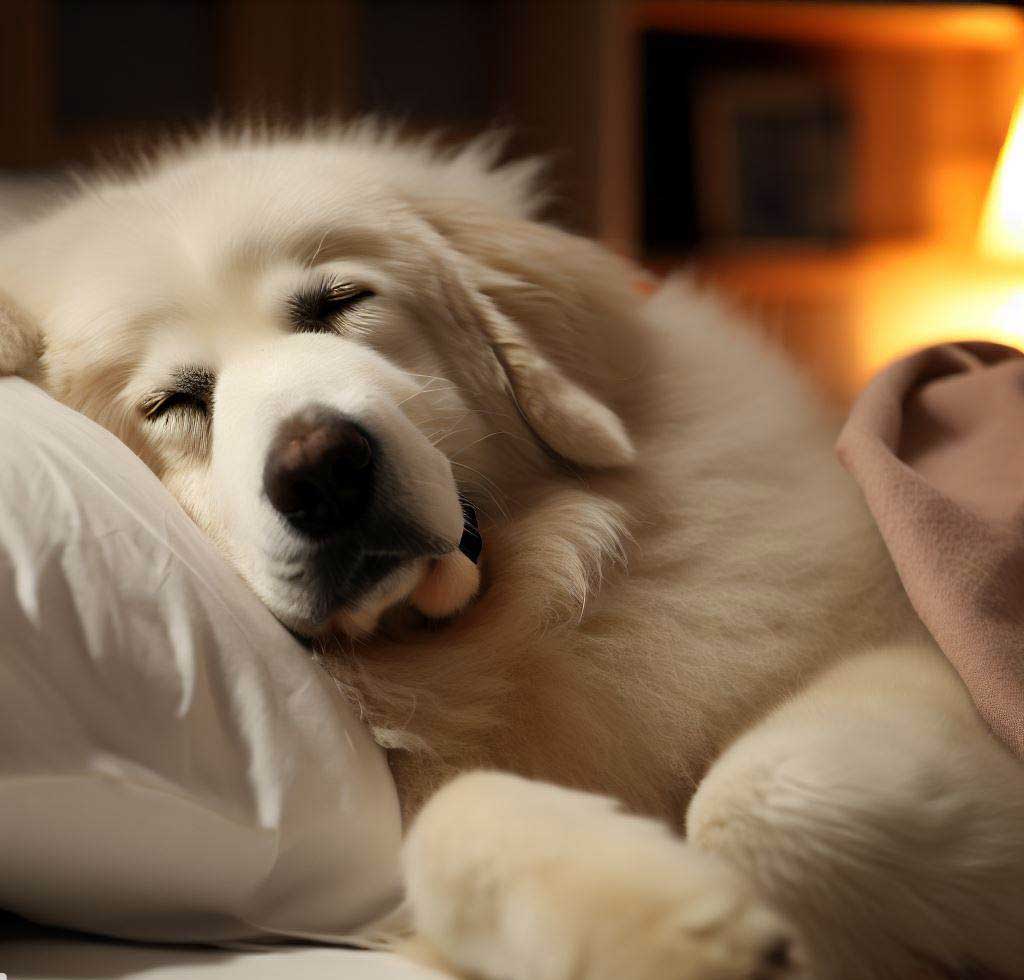 how to get a great pyrenees to sleep at night